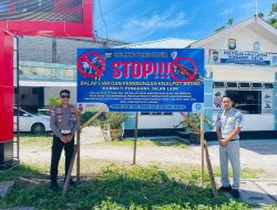 Tingkatkan Kepatuhan Berkendara, Jasa Raharja bersama Satlantas Polres Natuna Lakukan Pemasangan Himbauan Keselamatan