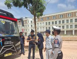 Jasa Raharja dan BPTD Provinsi Kepri lakukan Pemeriksaan Kendaraan Umum Pastikan Layak Jalan