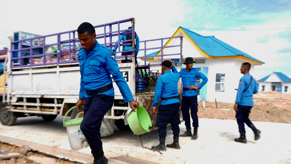 BP Batam kembali memfasilitasi pergeseran Warga Rempang Eco-City ke hunian baru (foto : hms)