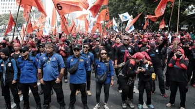 Ribuan Buruh Bakal Demo di Kantor Gubernur Jatim Besok