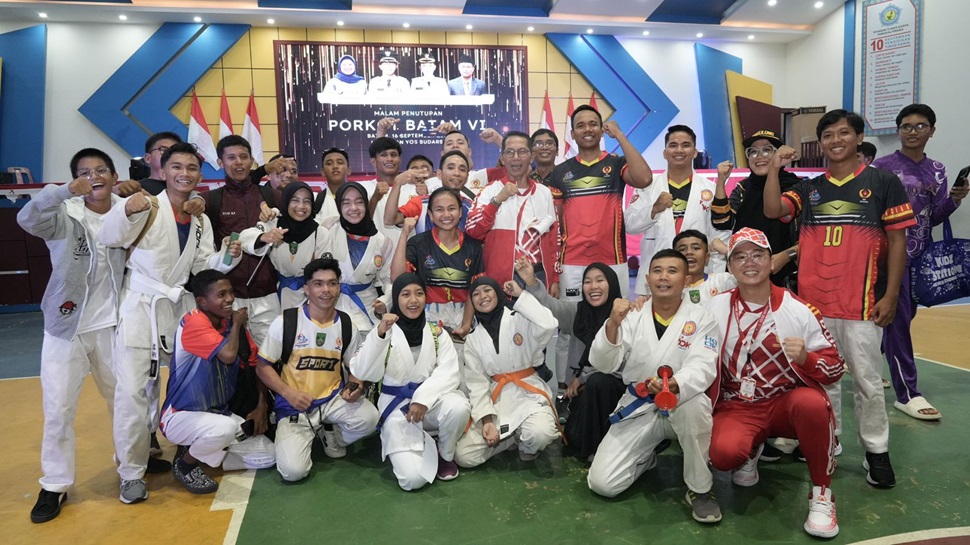 Penutupan pelaksanaan Pekan Olahraga Kota Batam VI Tahun 2025 (foto : hms)