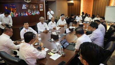 kunjungan silaturahmi dan audiensi pengurus baru KADIN Kota Batam dan KADIN Provinsi Kepulauan Riau (Kepri) (foto : hms)