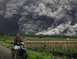 Gunung Semeru Kembali Luncurkan Awan Panas Guguran Sejauh 4 Km