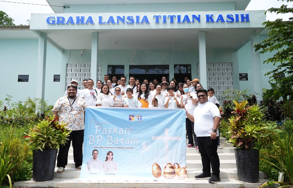 Peringatan Paskah yang digelar di Graha Lansia Titian Kasih (foto : hms)