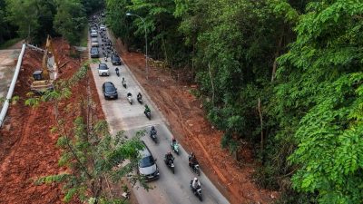Jalan Vista Kembali Dapat Digunakan (foto : hms)