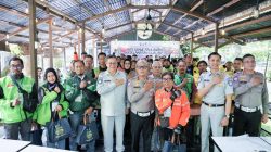 Dukung Kegiatan Polantas Menyapa: Jasa Raharja Bekali Komunitas Ojol dengan Edukasi Keselamatan dan PPGD