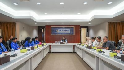Audiensi pengurus Pergerakan Mahasiswa Islam Indonesia ke BP Batam (foto : hms)