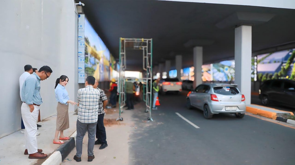 Revitalisasi Underpass Pelita (foto : hms)