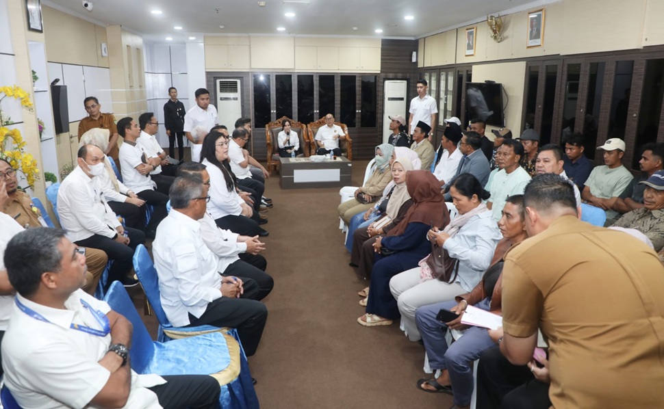 Aspirasi masyarakat Rempang – Galang terkait rencana pembangunan Sekolah Rakyat Merah Putih (foto : hms)