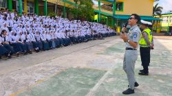 Jasa Raharja Tanjungpinang dan Satlantas Polresta Tanjungpinang Gelar Sosialisasi PPKL dalam rangka MPLS