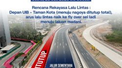 Rekonstruksi Jalan Gajah Mada (foto : hms)