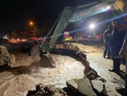 Penanganan Kebocoran Susulan Pipa Muka Kuning, BP Batam dan PT Air Batam Hilir Bergerak Cepat
