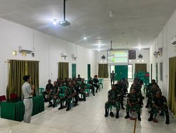 Jasa Raharja Sosialisasikan Safety Riding dan PPGD kepada personel Kodim 0317/TBK