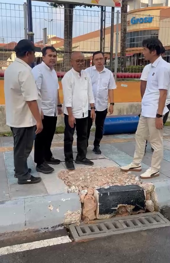 Uji Sistem Subdrain BP Batam (foto : hms)