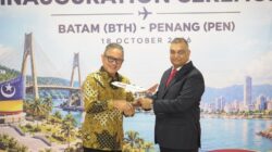 Seremoni pembukaan rute baru Batam–Penang (foto : hms)