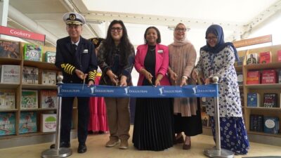 Peresmian dan Pembukaan kapal buku terapung Doulos Hope di Pelabuhan Bintang 99 Batam (foto : hms)